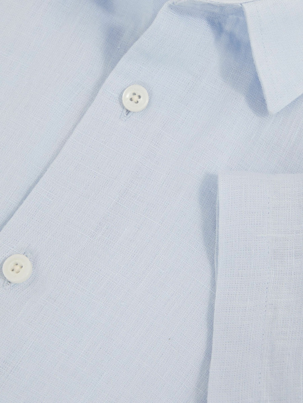 3-9 yrs Short Sleeve Linen Shirt in Pale Blue | Reiss Near Me