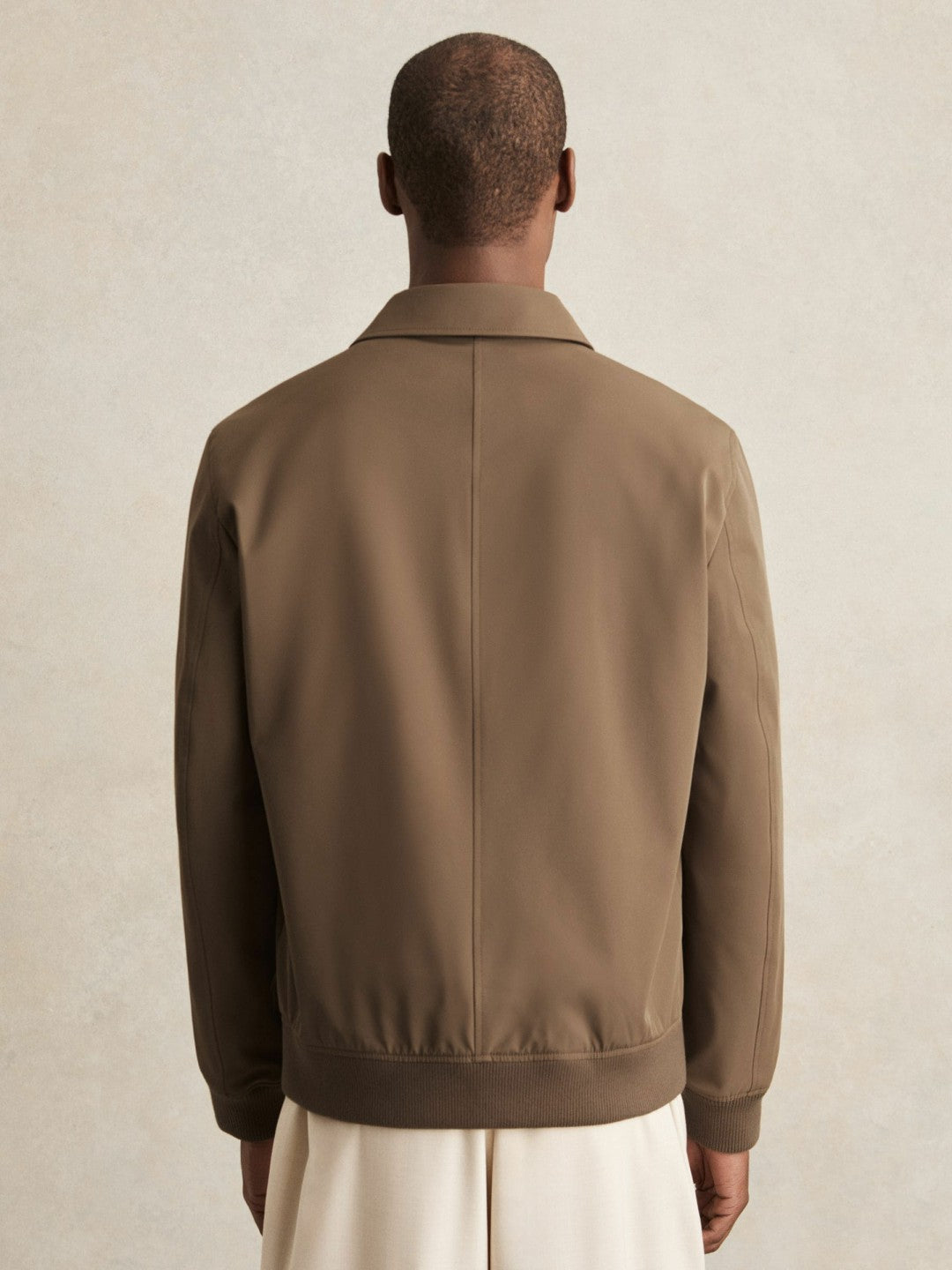 Technical Button Through Jacket in Chestnut Brown | Reiss US