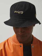 Unisex Fit McLaren Racing Cotton Bucket Hat in Black | Reiss USA