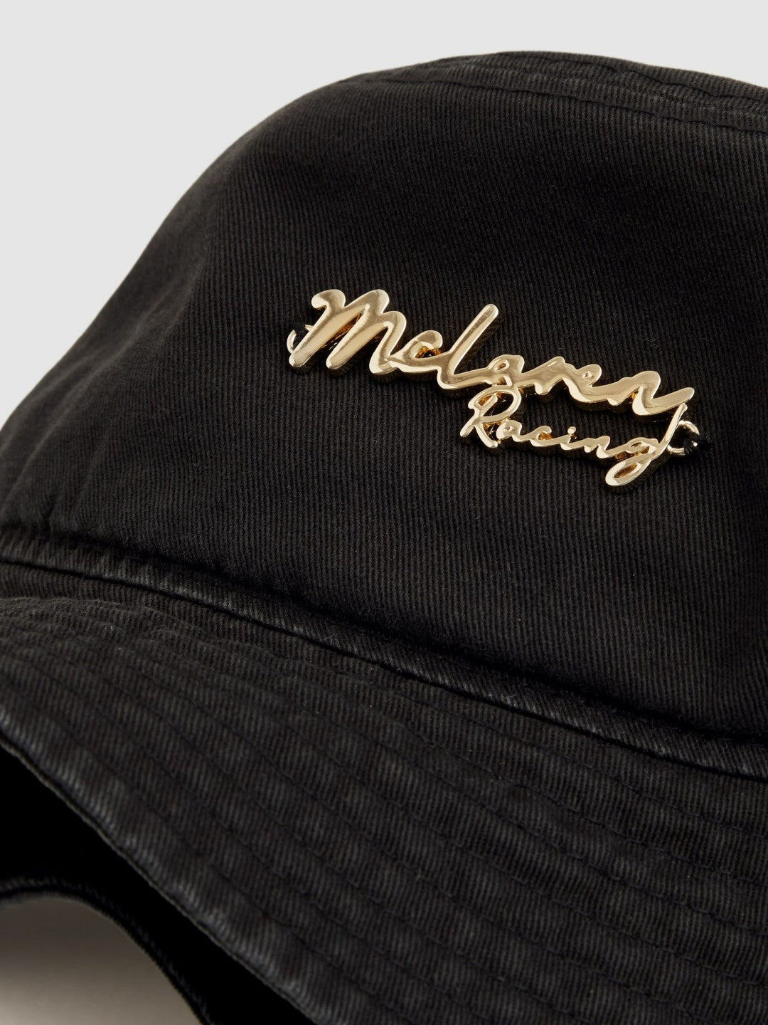 Unisex Fit McLaren Racing Cotton Bucket Hat in Black | Reiss USA