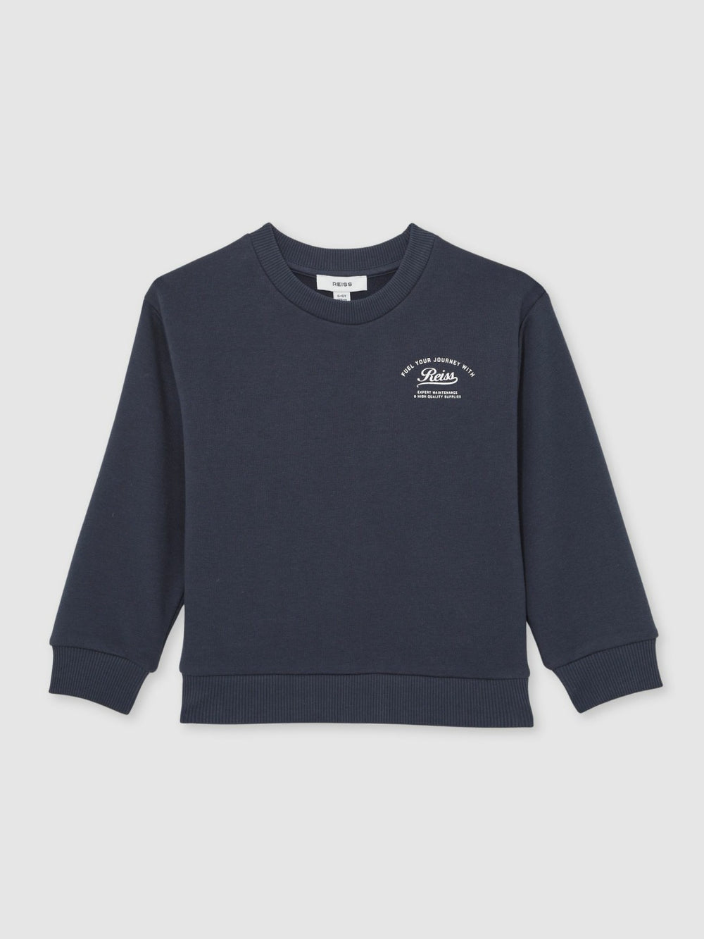 9-13 yrs Cotton Blend Motor Cars Sweatshirt in Washed Blue | Reiss Discount