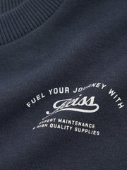 9-13 yrs Cotton Blend Motor Cars Sweatshirt in Washed Blue | Reiss Discount