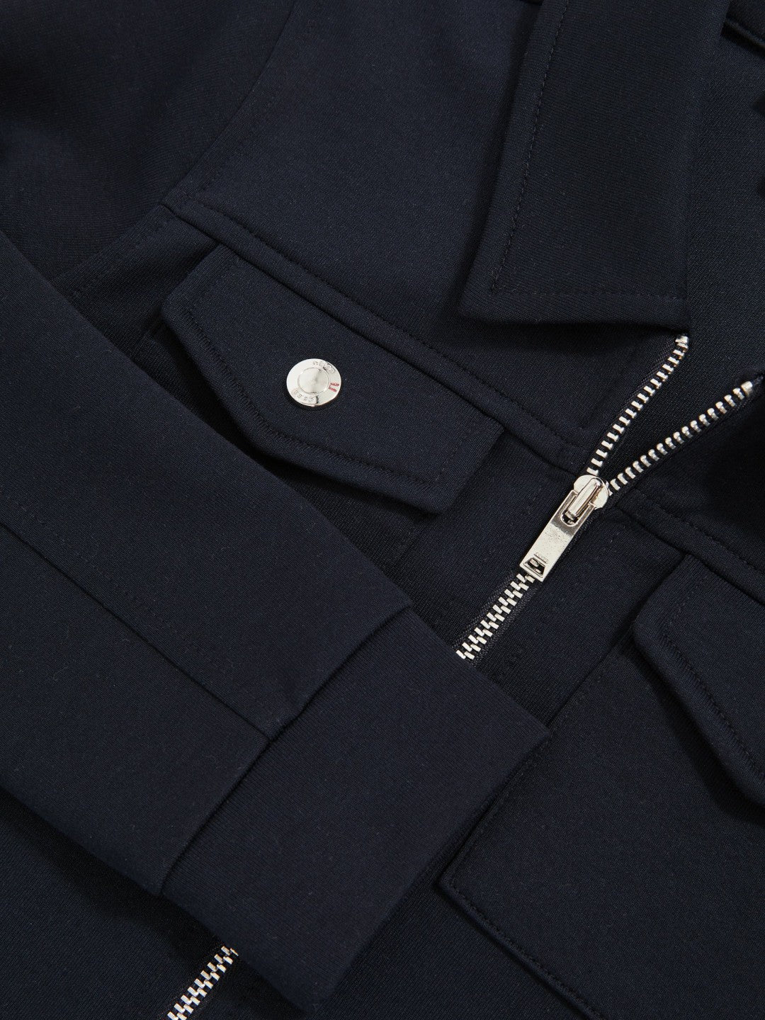 3-9 yrs Interlock Zip Through Overshirt in Navy Blue | Reiss For Sale