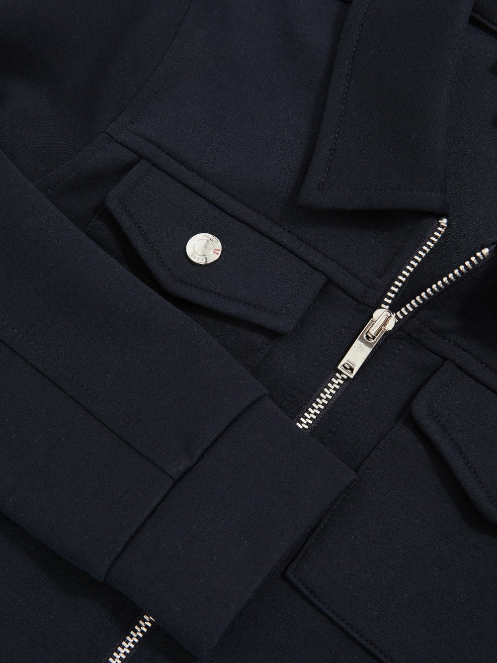 3-9 yrs Interlock Zip Through Overshirt in Navy Blue | Reiss For Sale