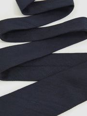 Silk Blend Textured Tie in Navy | Reiss