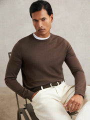 Suede Western-Style Belt in Dark Brown | Reiss Onsale