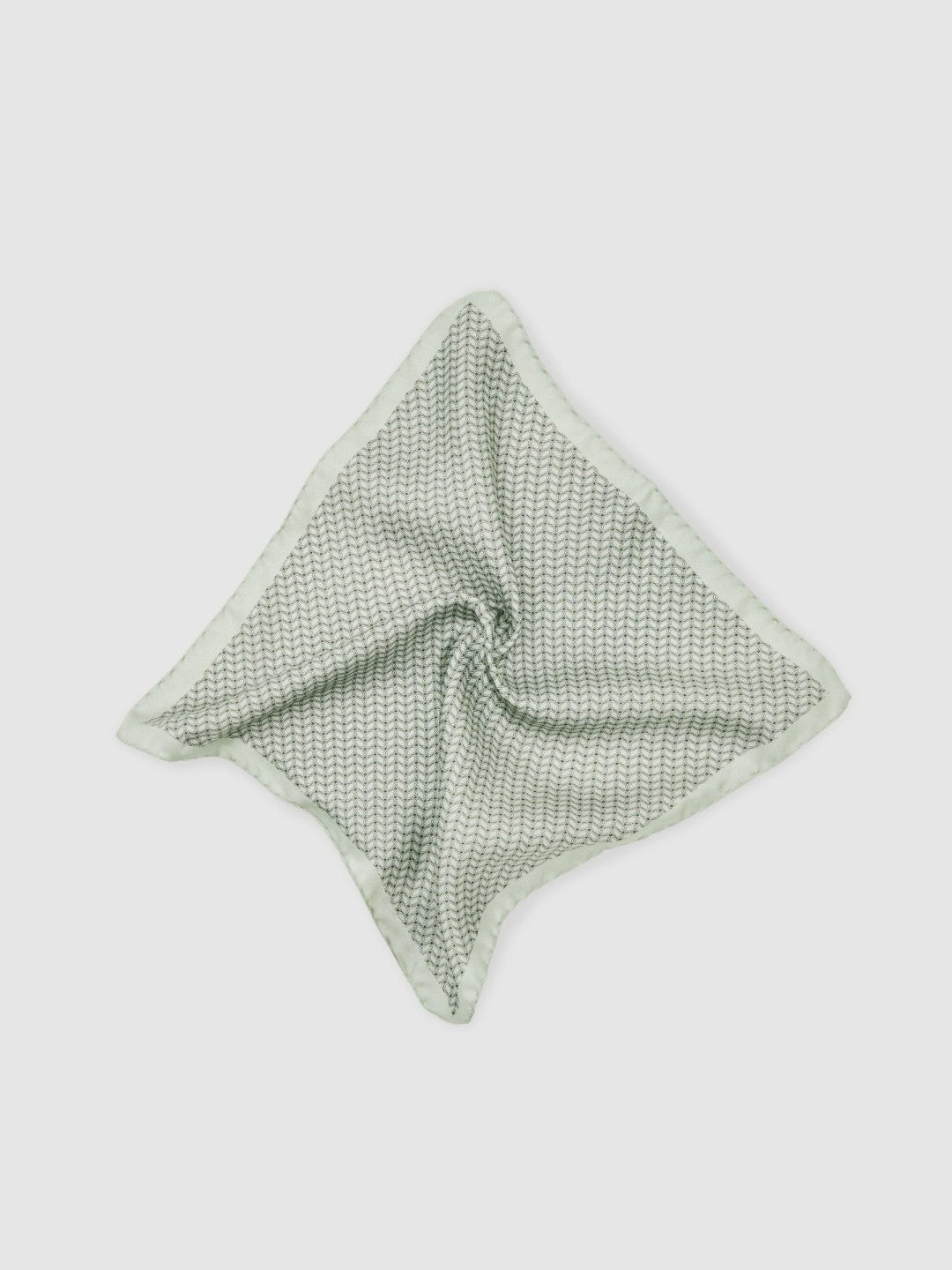 Geo Chain Detail Pocket Square in Sage | Reiss