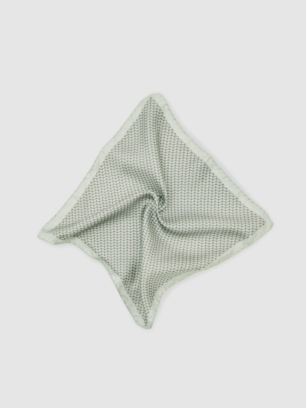 Geo Chain Detail Pocket Square in Sage | Reiss