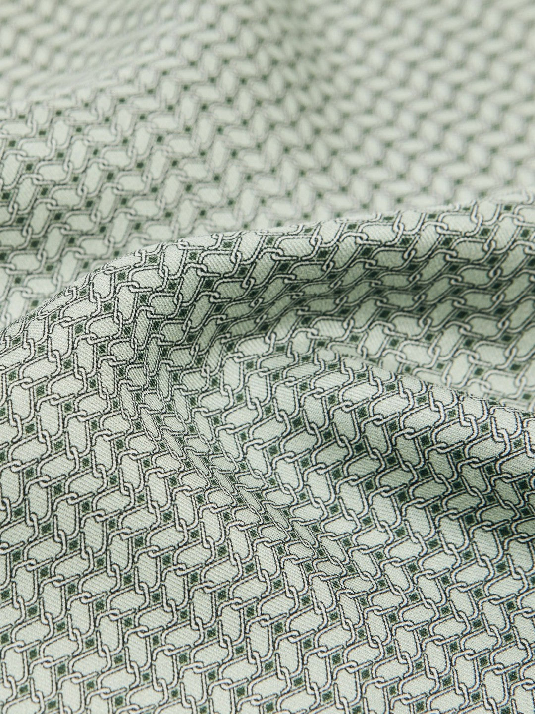 Geo Chain Detail Pocket Square in Sage | Reiss