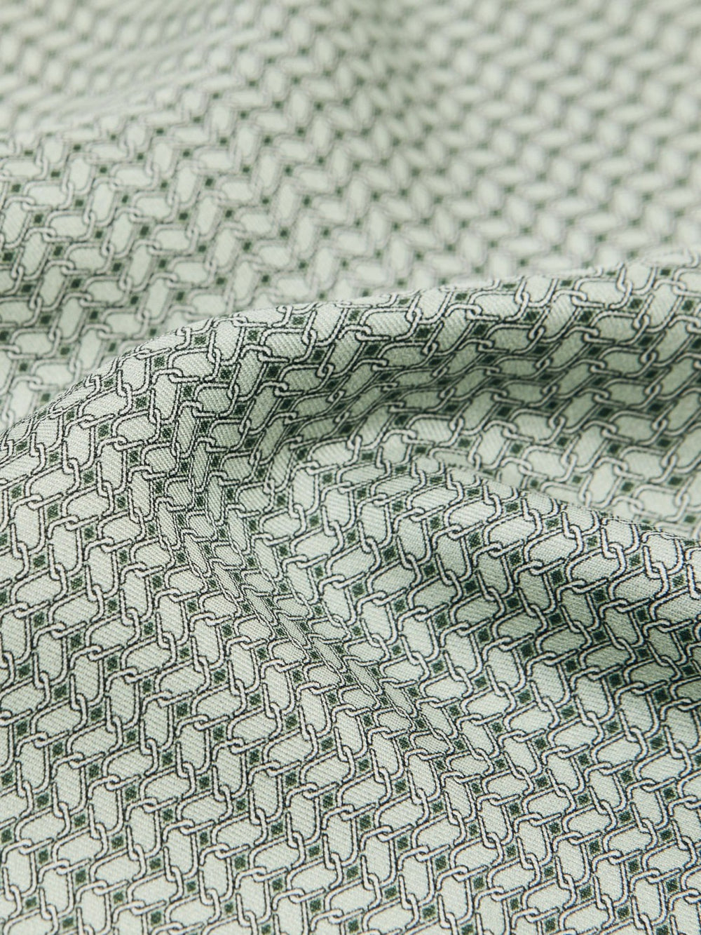 Geo Chain Detail Pocket Square in Sage | Reiss