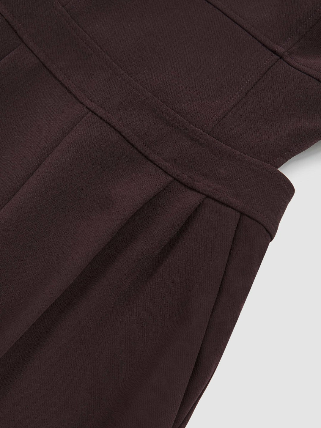 Petite Wide-Leg Cut-Out Jumpsuit in Burgundy | Reiss Near Me