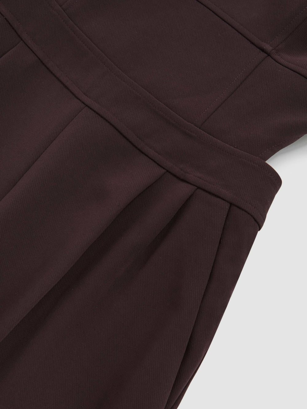 Petite Wide-Leg Cut-Out Jumpsuit in Burgundy | Reiss Near Me