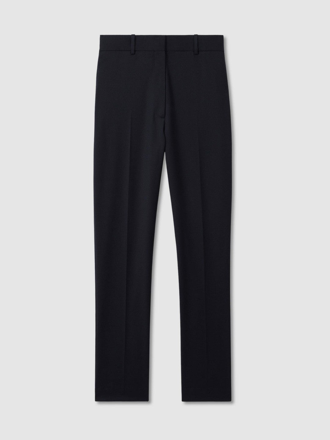 Petite Wool-Blend Tailored Flared Suit Trousers in Navy | Reiss Discount