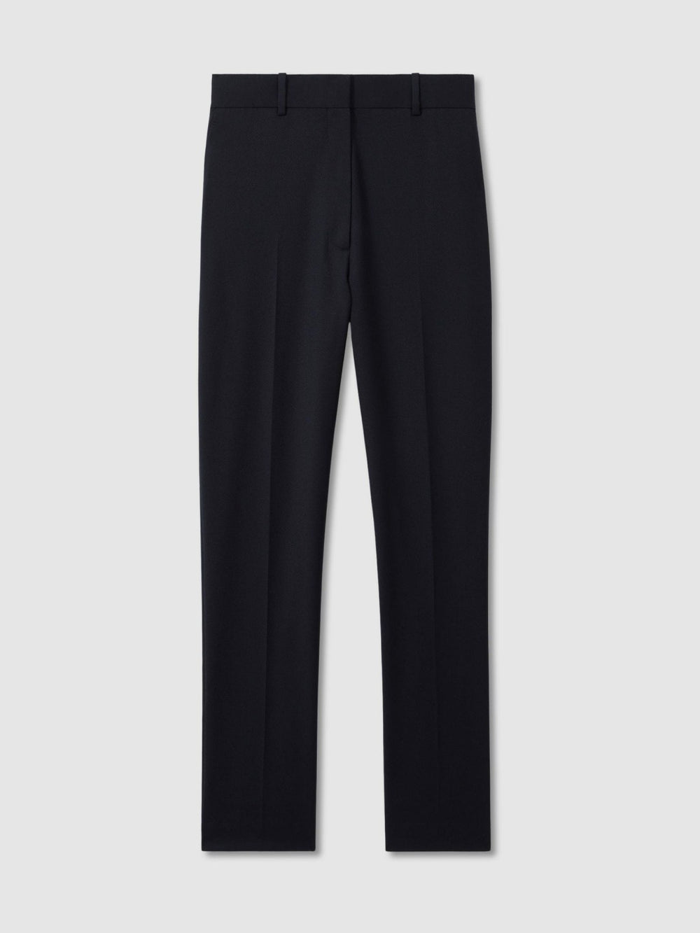 Petite Wool-Blend Tailored Flared Suit Trousers in Navy | Reiss Discount