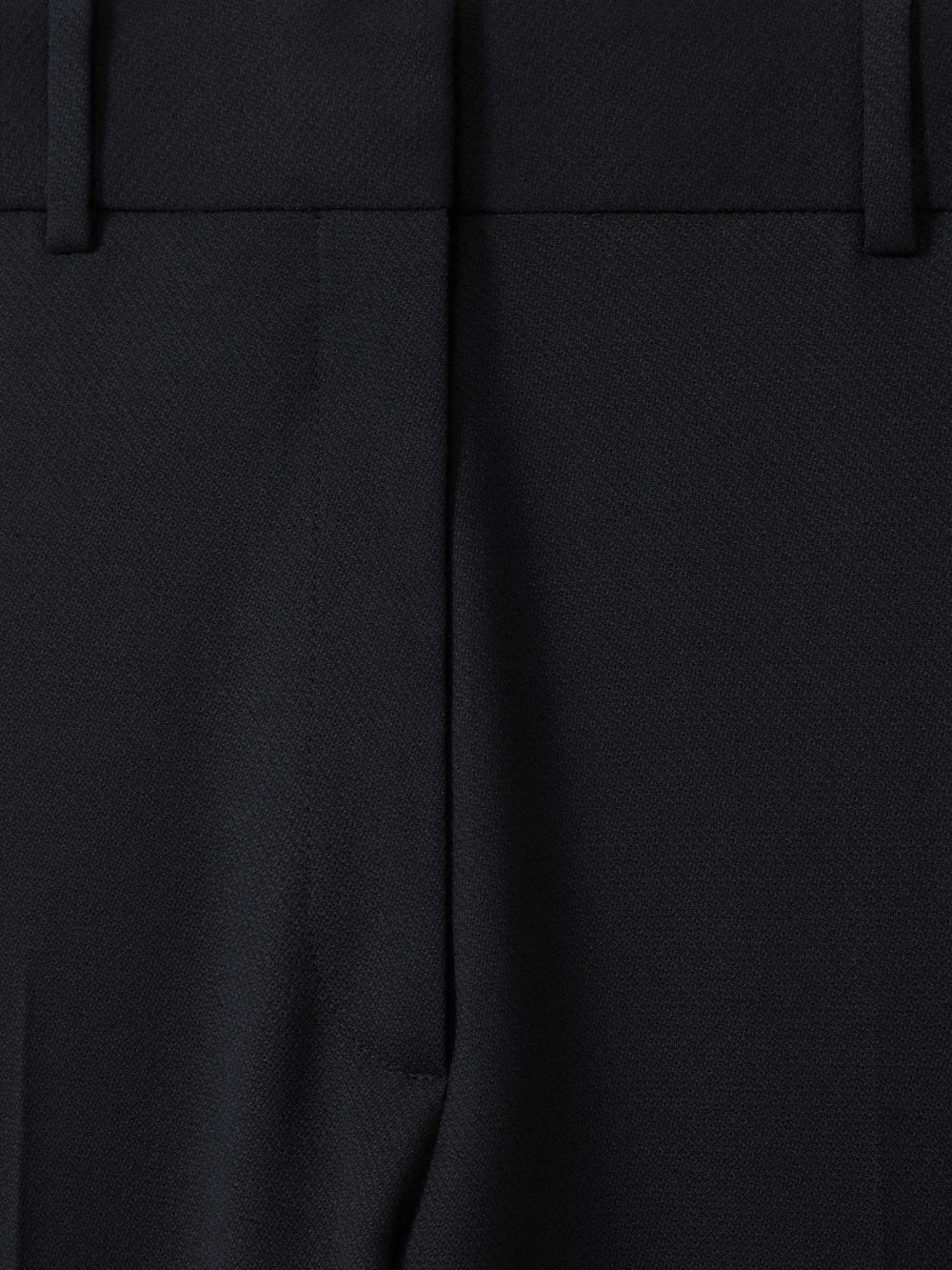 Petite Wool-Blend Tailored Flared Suit Trousers in Navy | Reiss Discount