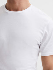 Three Pack Of Crew Neck T-shirts in White | Reiss US