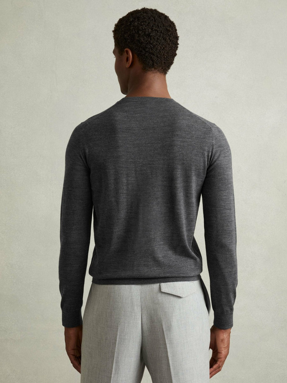 Pack of Two Merino Wool Jumpers in Derby Grey Marl | Reiss Sale