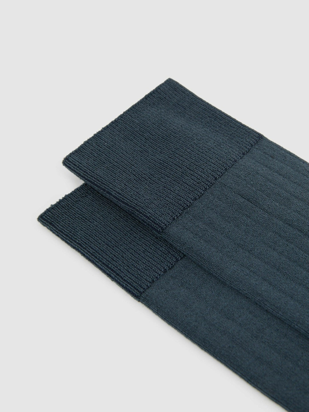 Ribbed Socks in Airforce Blue | Reiss Discount