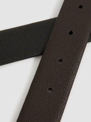 Reversible Leather Belt in Black/Brown | Reiss Onsale
