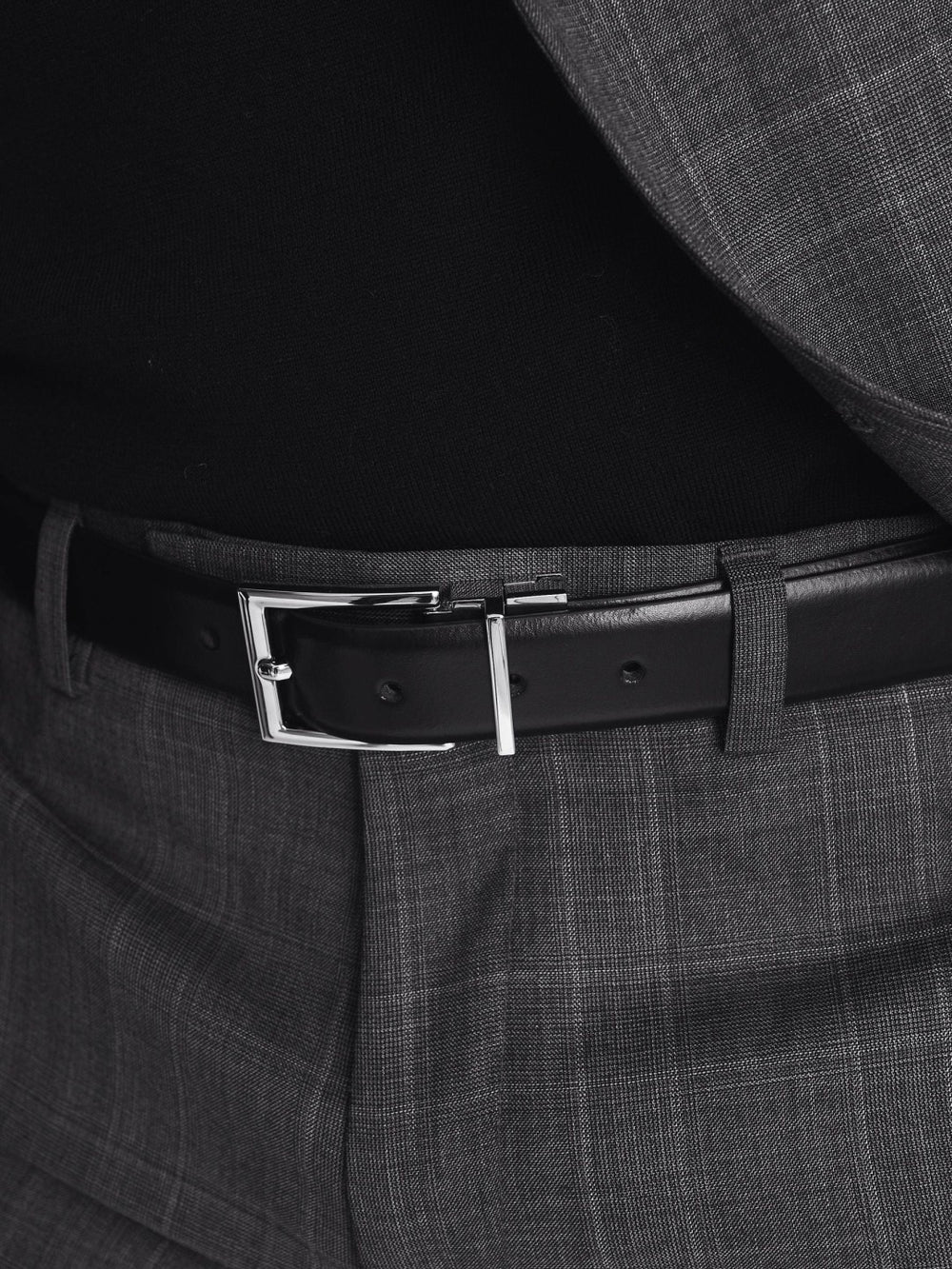 Reversible Leather Belt in Black/Brown | Reiss Onsale