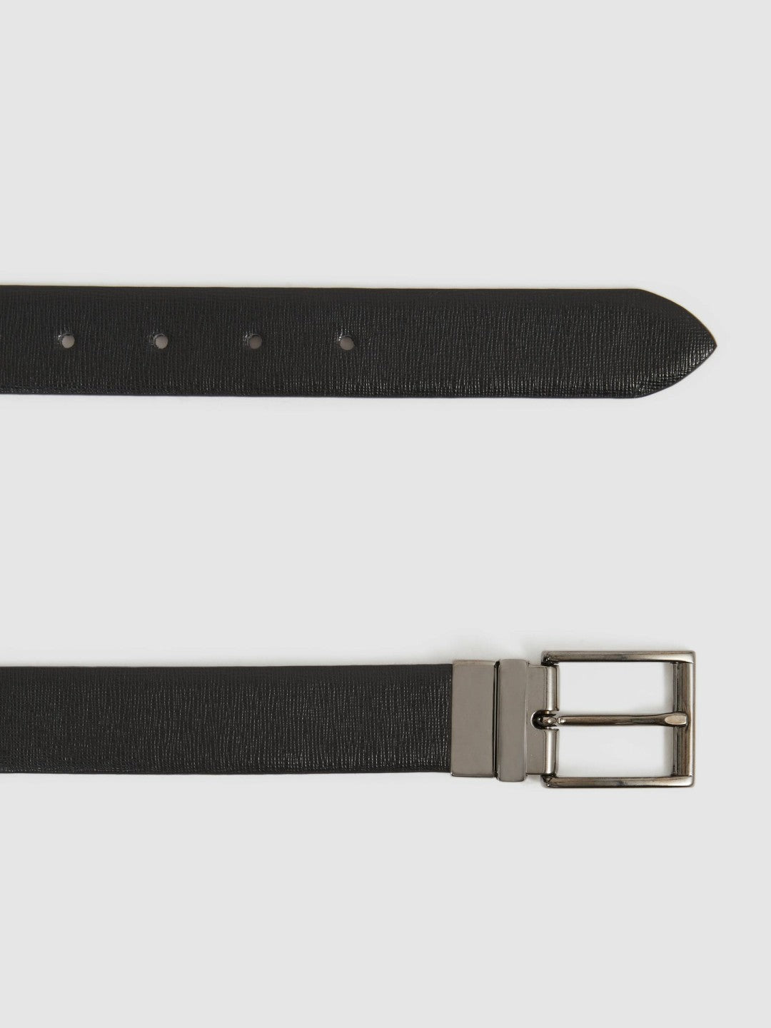 Reversible Leather Belt in Black/Brown | Reiss Onsale