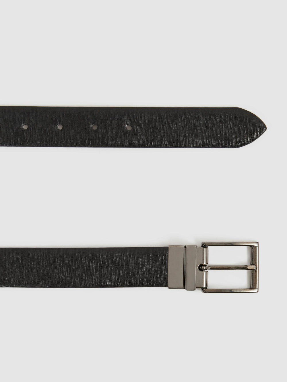 Reversible Leather Belt in Black/Brown | Reiss Onsale