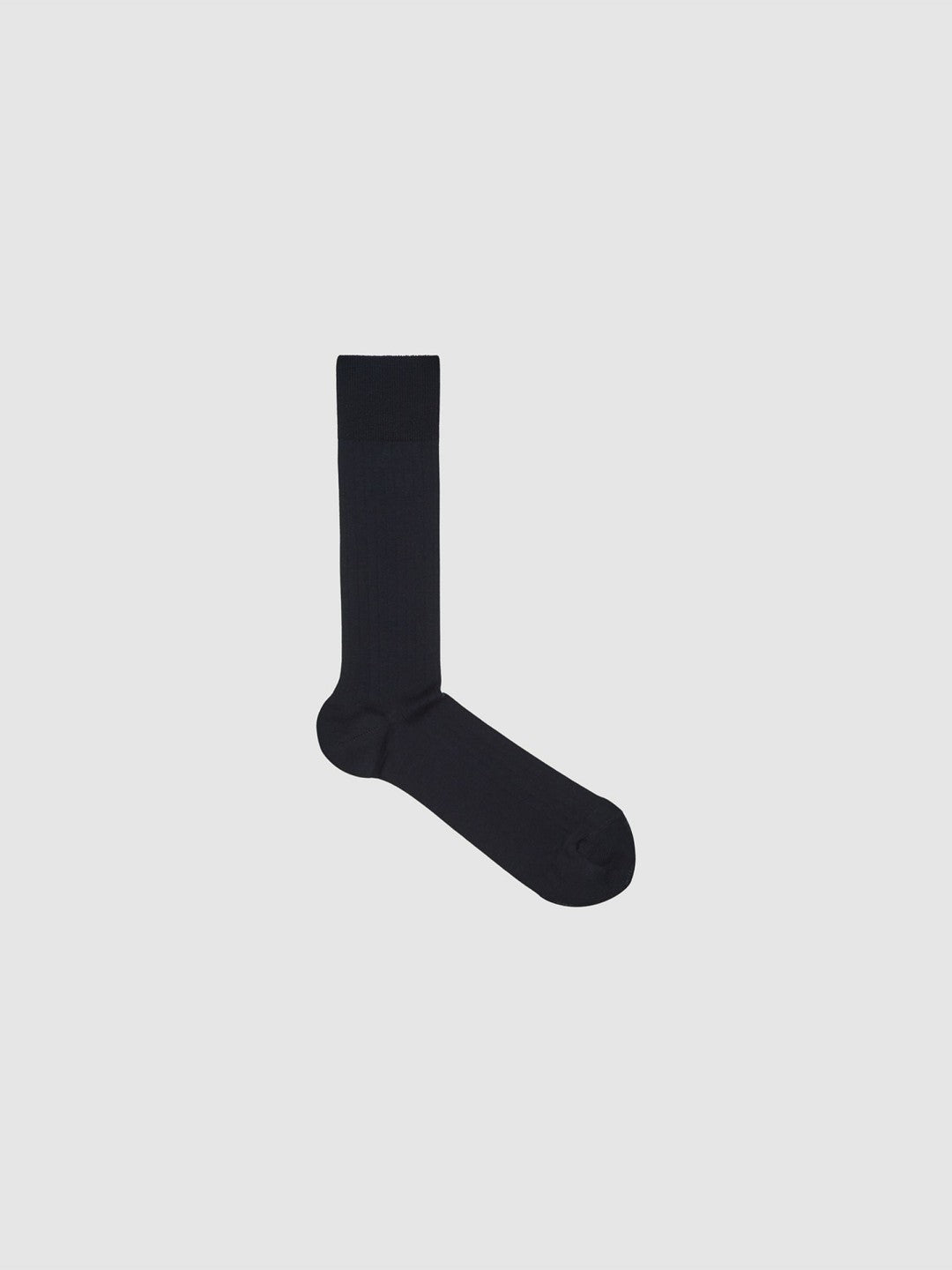 Ribbed Socks in Navy | Reiss