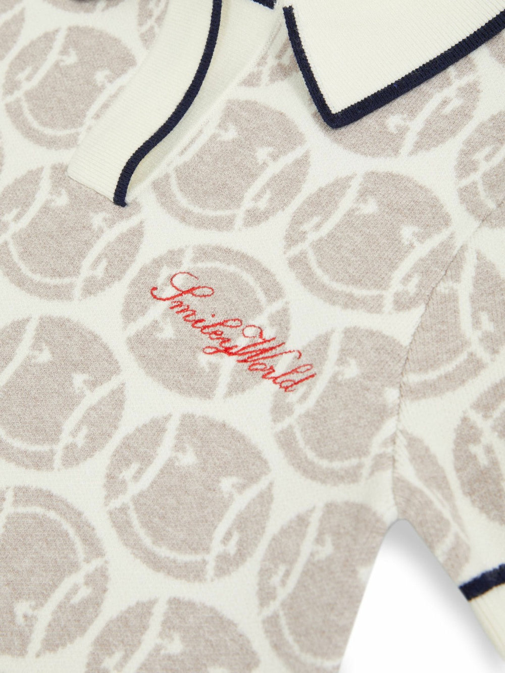4-9 yrs SmileyWorld Knitted Polo Dress in Off White | Reiss Discount