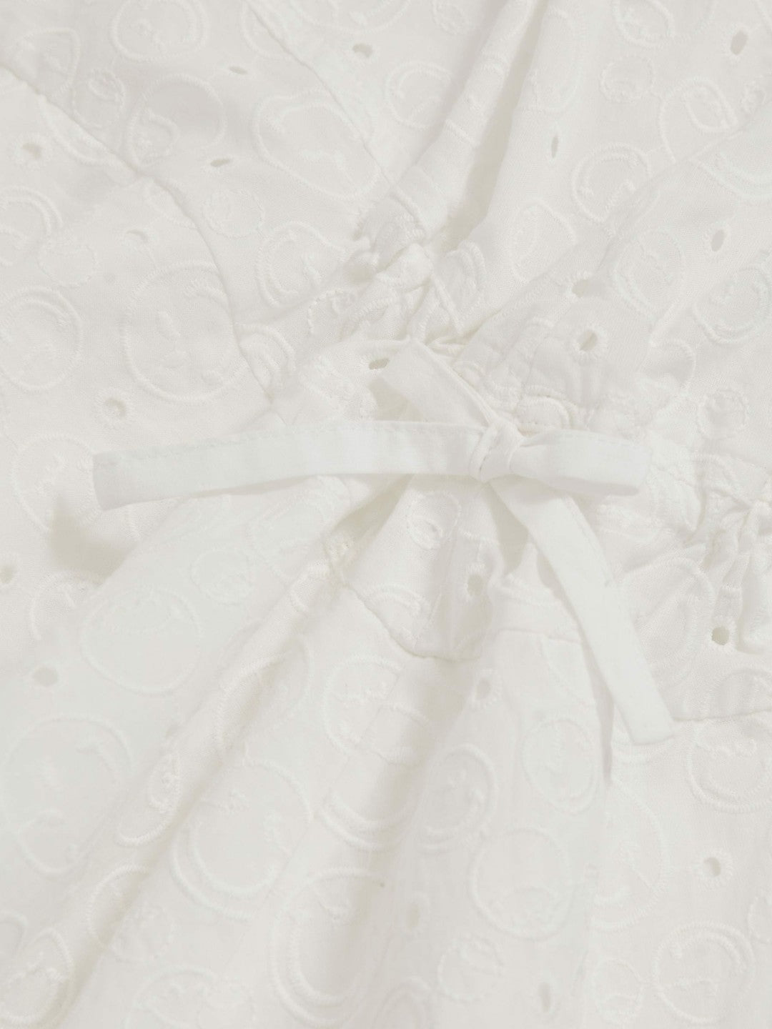 9-13 yrs SmileyWorld Broderie Logo Dress in Ivory | Reiss For Sale