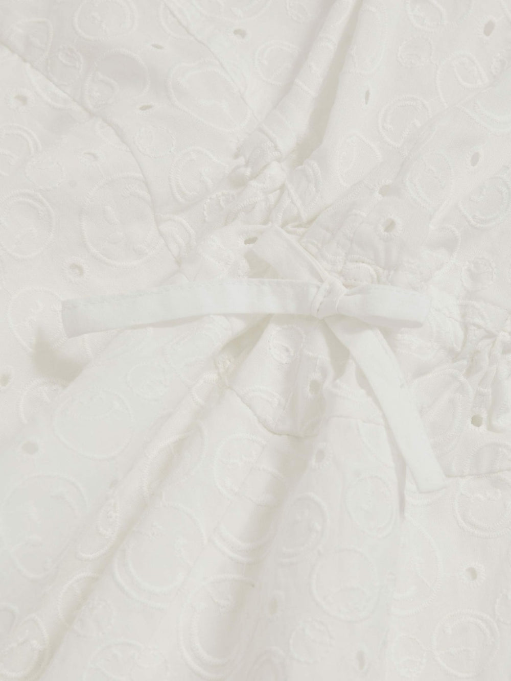 9-13 yrs SmileyWorld Broderie Logo Dress in Ivory | Reiss For Sale