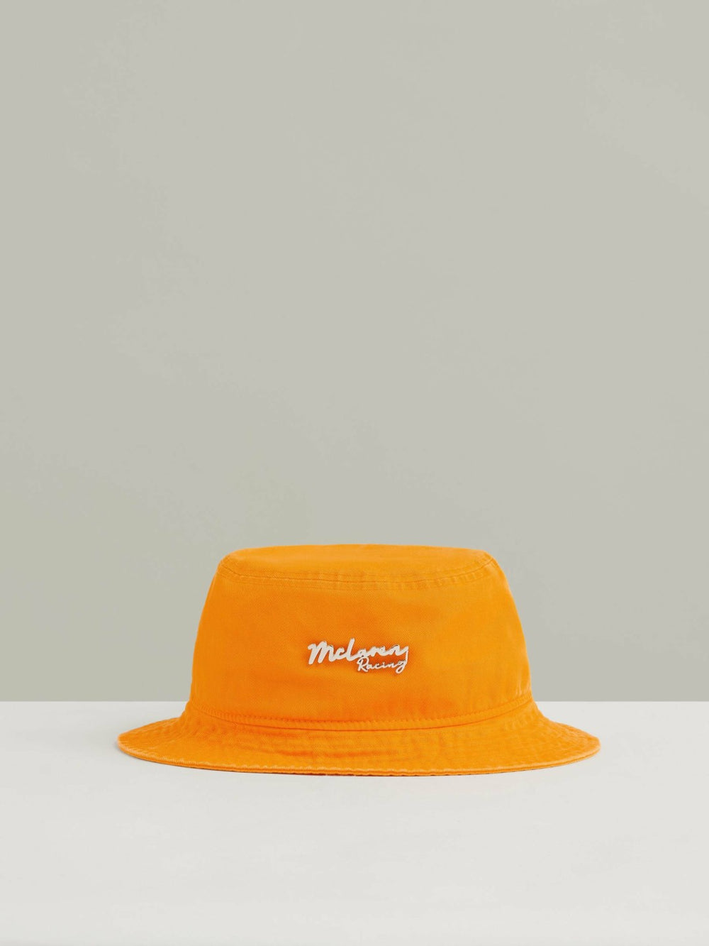 Unisex Fit McLaren Racing Cotton Bucket Hat in Papaya Orange | Reiss