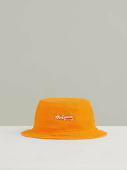 Unisex Fit McLaren Racing Cotton Bucket Hat in Papaya Orange | Reiss