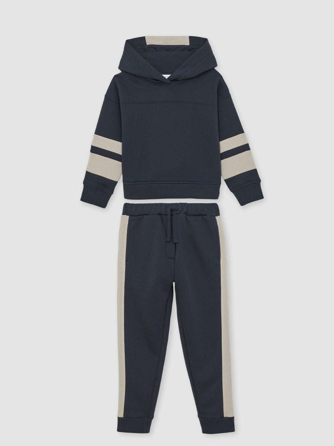Cotton-Blend Joggers and Hoodie Set in Navy | Reiss Near Me