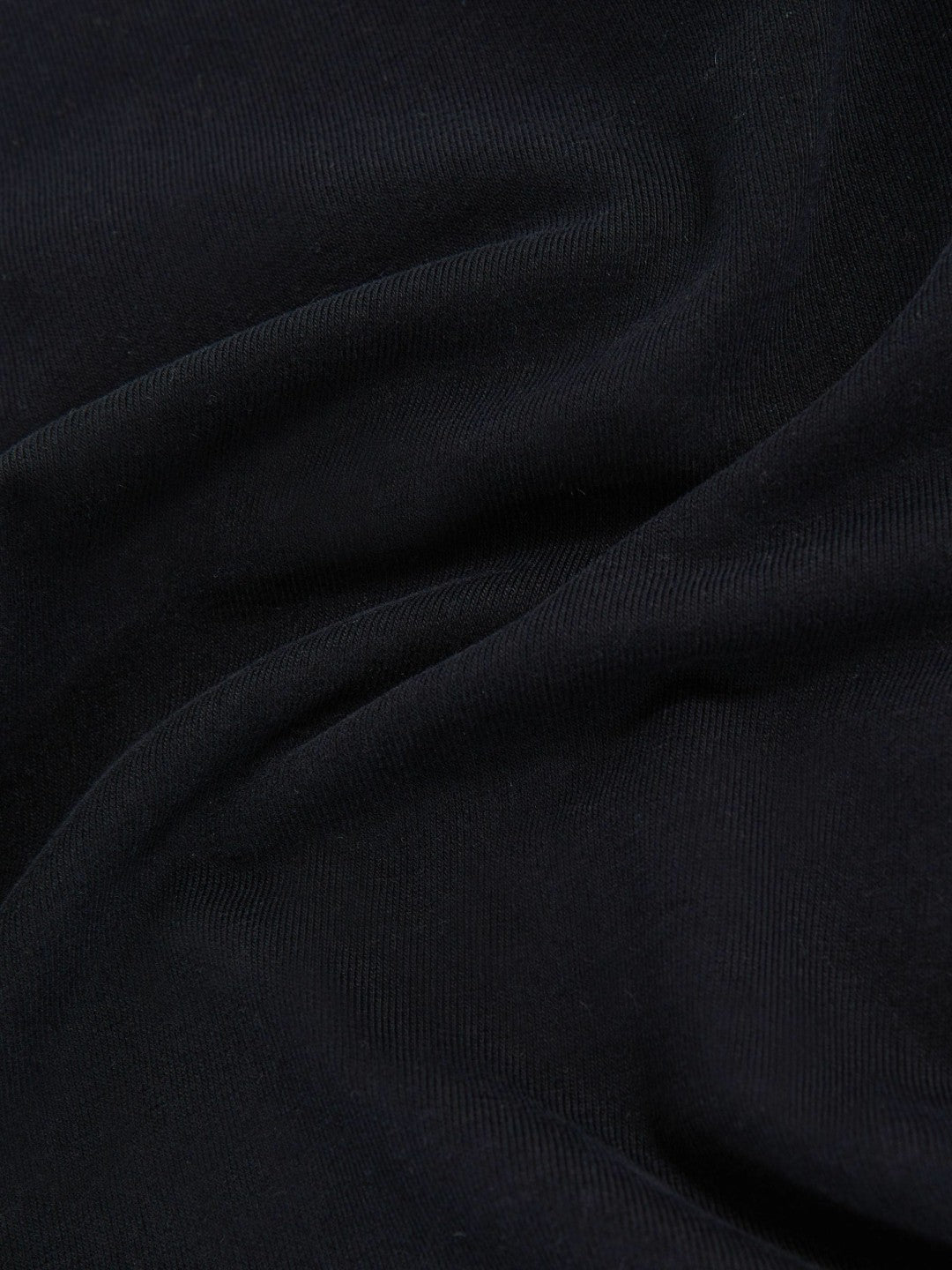 Cotton Crew-Neck Long-Sleeve T-Shirt With Stretch in Black | Reiss USA