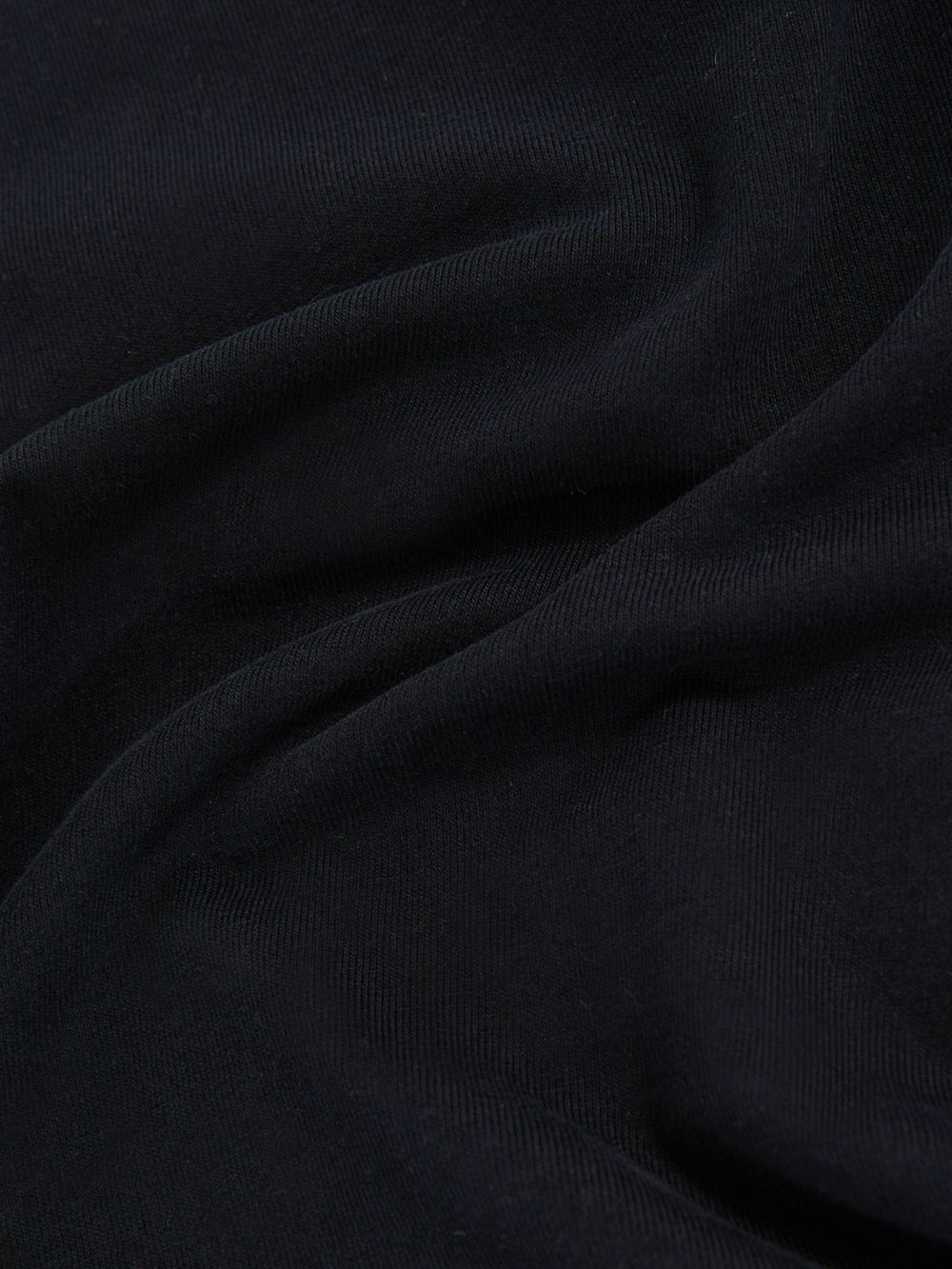 Cotton Crew-Neck Long-Sleeve T-Shirt With Stretch in Black | Reiss USA