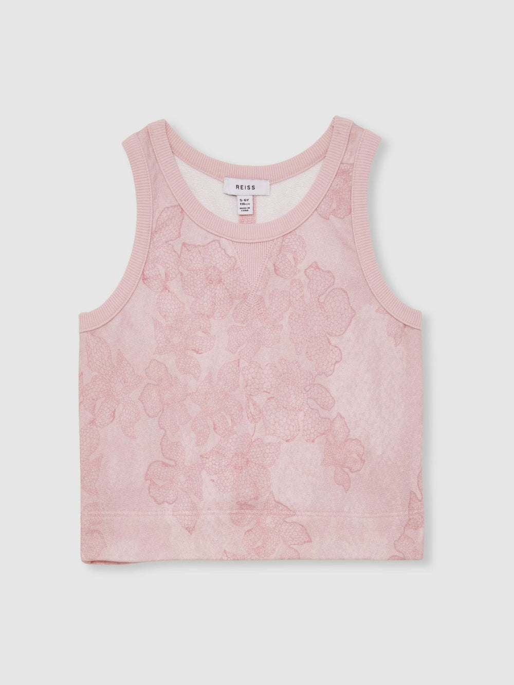 9-13 yrs Cotton Floral Vest and Joggers Set in Pink Print | Reiss Onsale