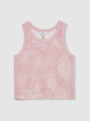 9-13 yrs Cotton Floral Vest and Joggers Set in Pink Print | Reiss Onsale