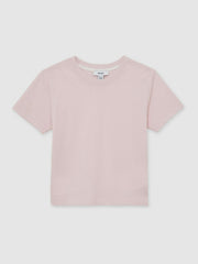 13-14 yrs Cotton Crew Neck T-Shirt in Pink | Reiss For Sale