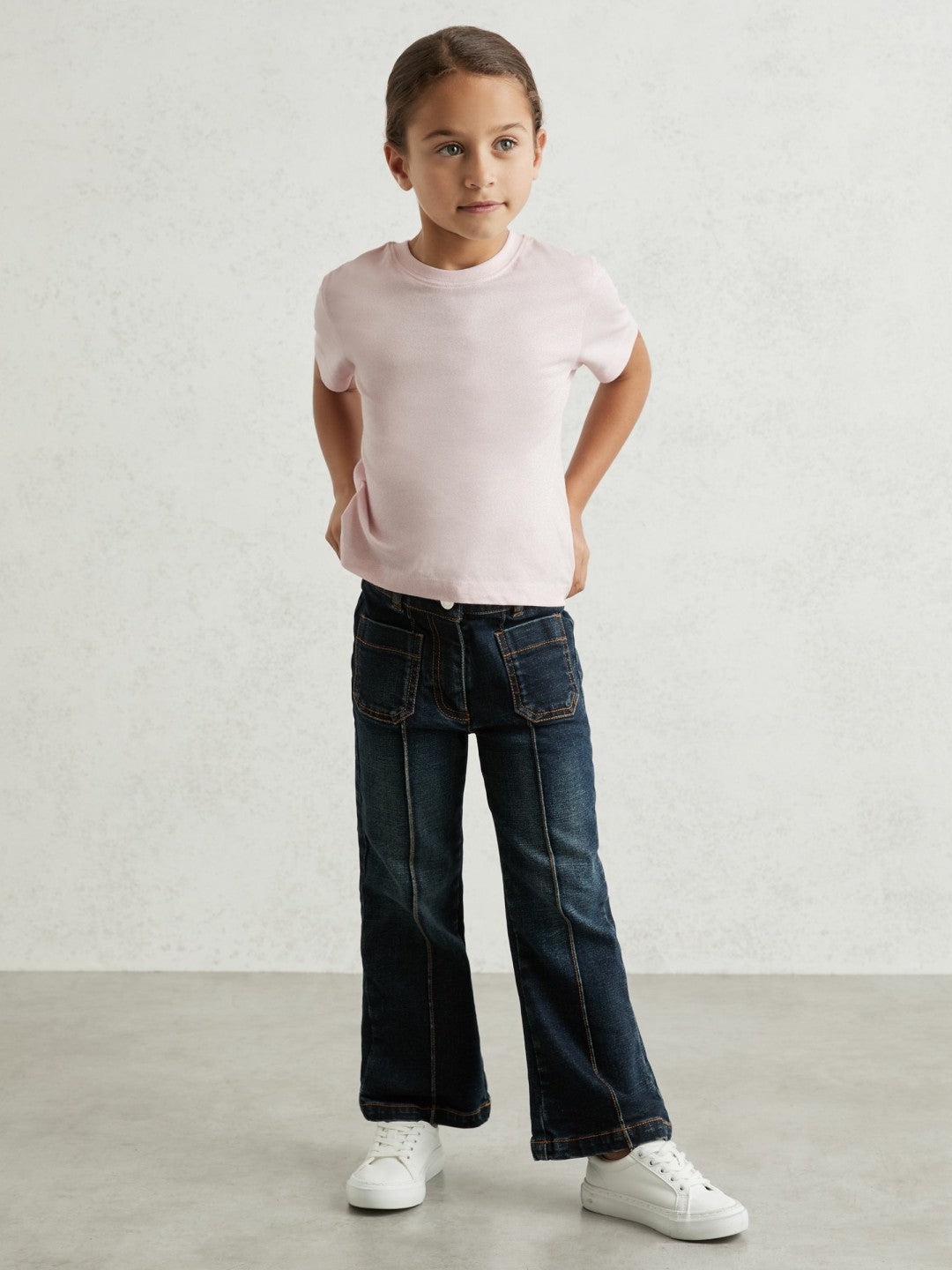 13-14 yrs Cotton Crew Neck T-Shirt in Pink | Reiss For Sale