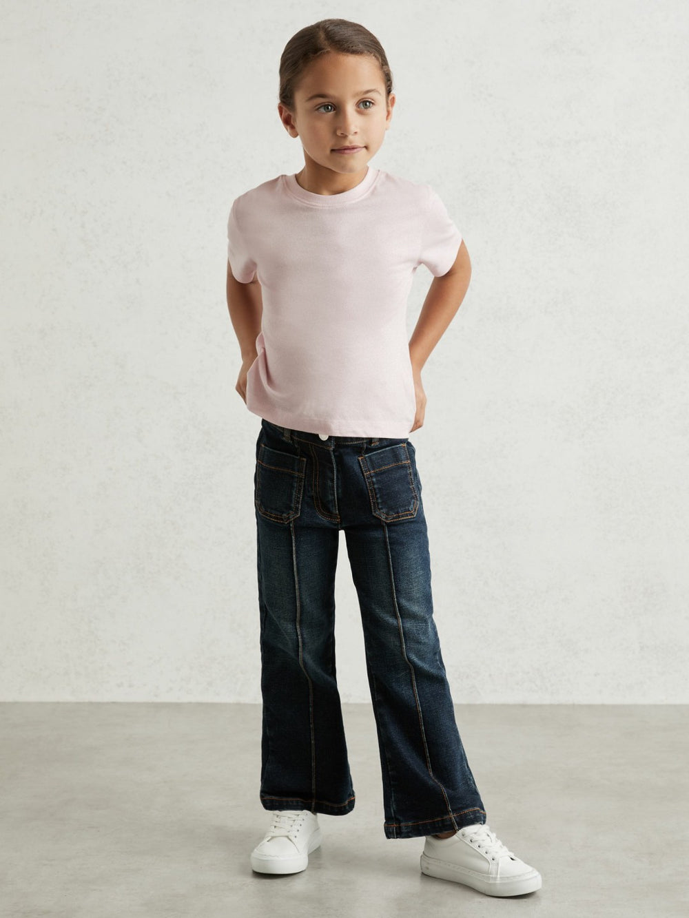 13-14 yrs Cotton Crew Neck T-Shirt in Pink | Reiss For Sale