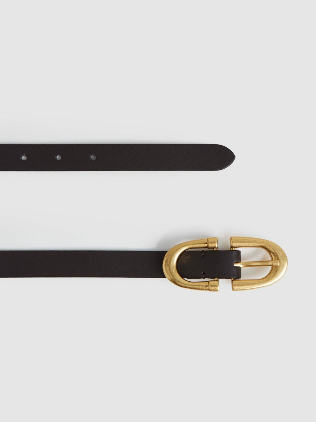Horseshoe Belt in Chocolate | Reiss USA