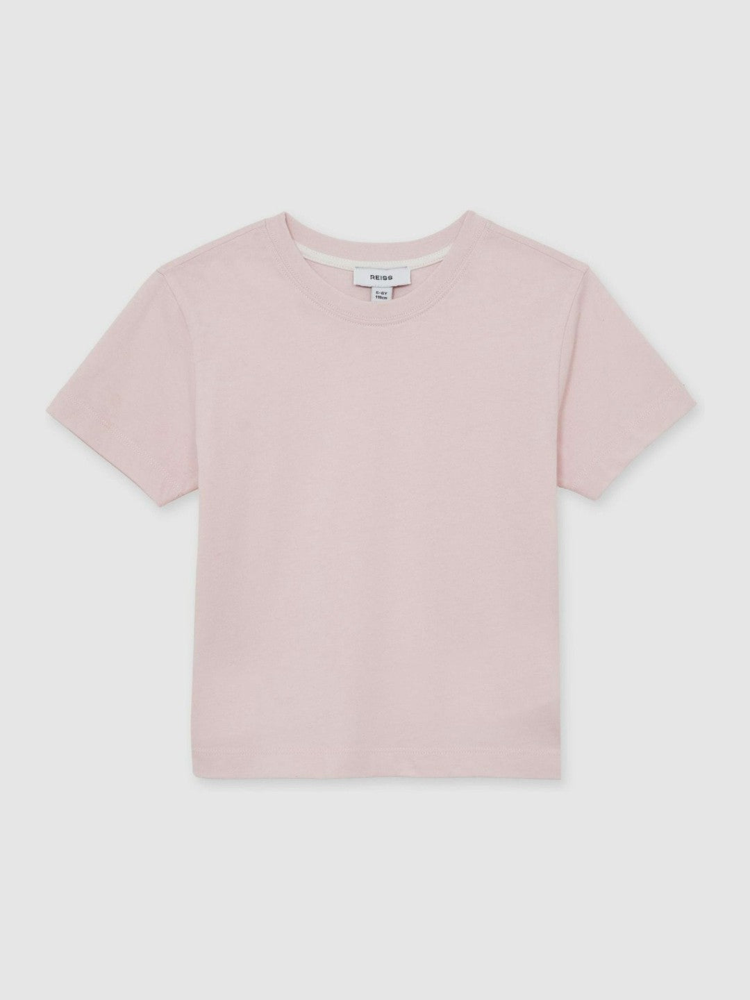 3-9 yrs Cotton Crew Neck T-Shirt in Pink | Reiss USA
