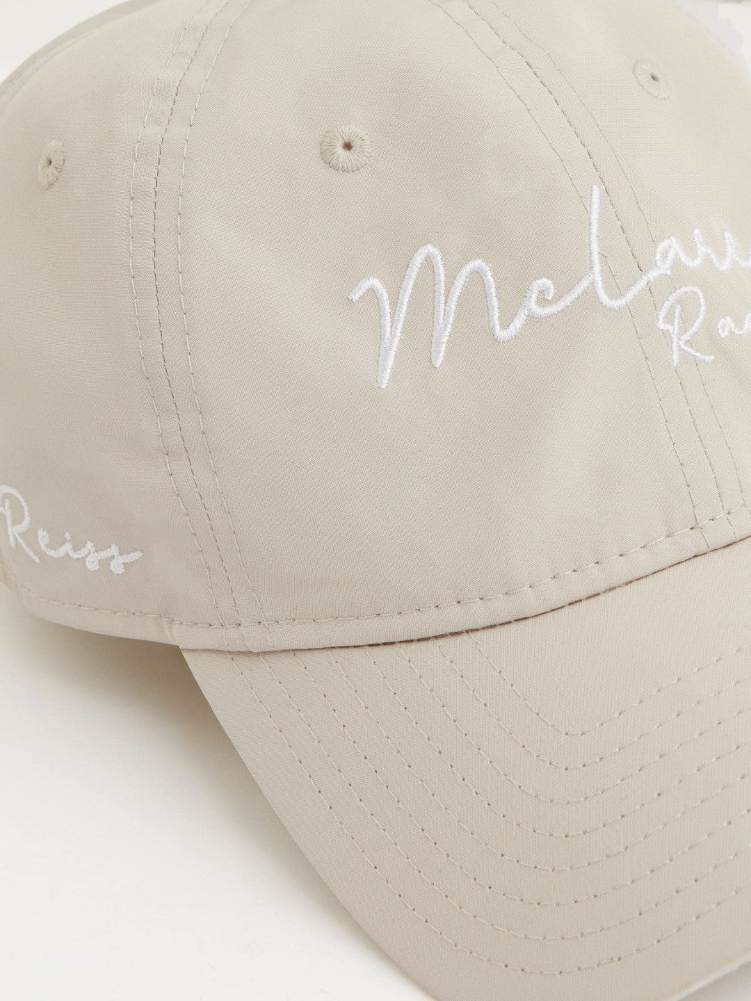 McLaren Racing Logo Embroidered Cap Unisex Fit in Stone | Reiss For Sale