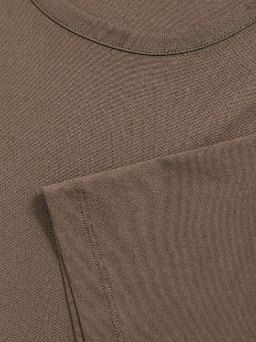 Airwater-Cotton Crew-Neck T-Shirt in Taupe Brown | Reiss Near Me
