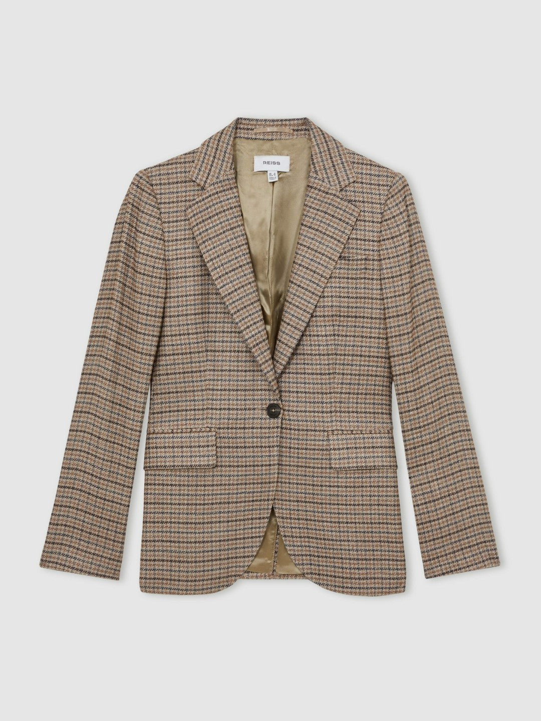 Jacket in Neutral Check | Reiss Onsale