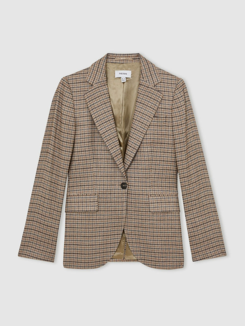 Jacket in Neutral Check | Reiss Onsale