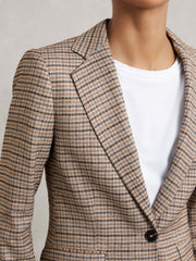 Jacket in Neutral Check | Reiss Onsale